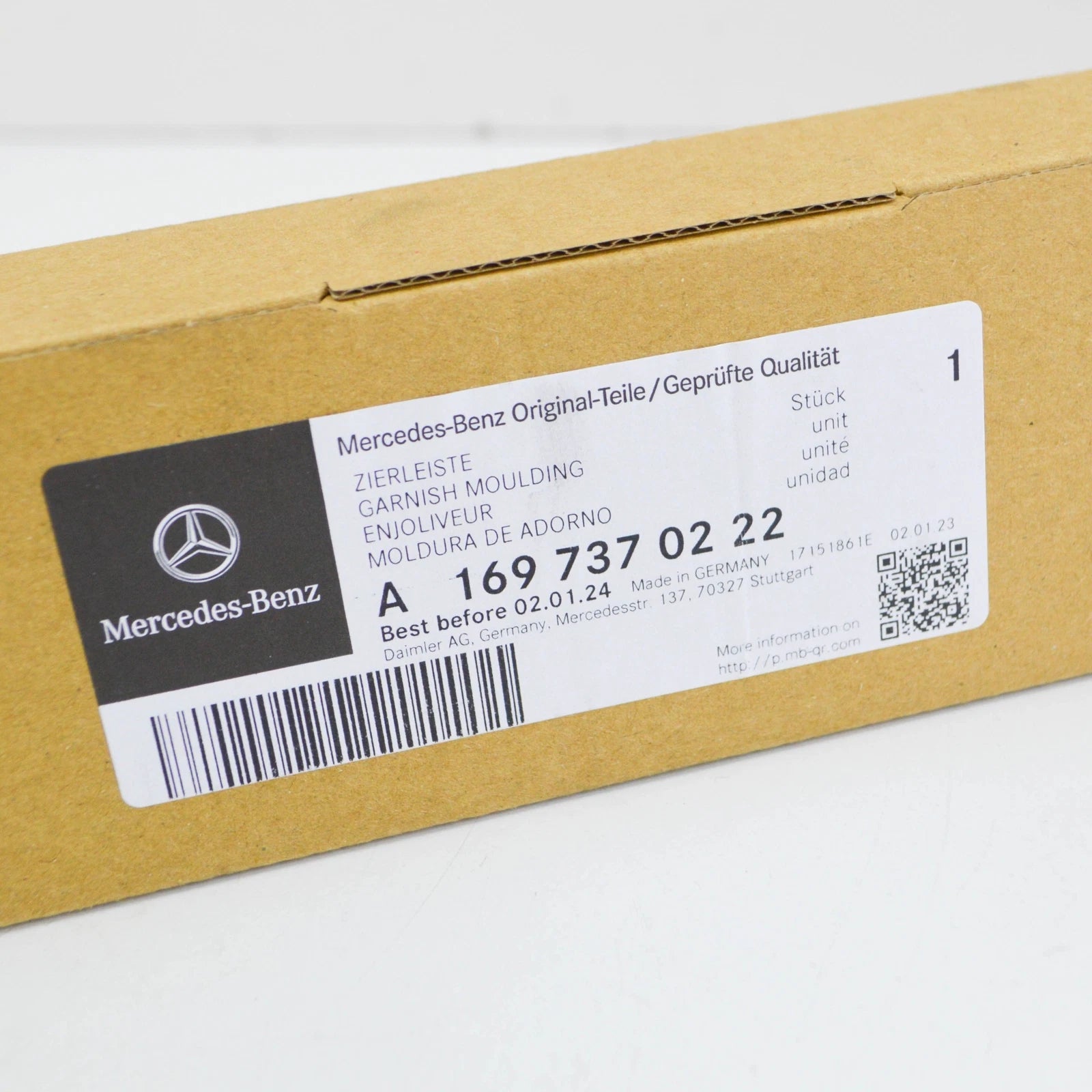 NEW MERCEDES-BENZ A W169 REAR RIGHT DOOR TRIM STRIP A1697370222 ORIGINAL