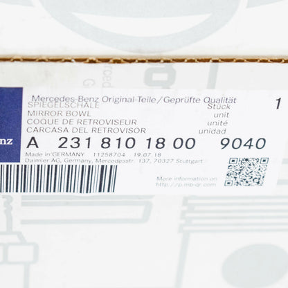 NEW MERCEDES-BENZ SL R231 FRONT RIGHT DOOR MIRROR FRAME A23181018009040 ORIGINAL