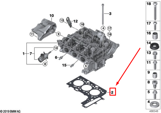 new mini countryman f60 engine cylinder head gasket 7934598 11127934598 original