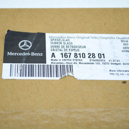 NEW MERCEDES-BENZ GLE W167 FRONT RIGHT DOOR MIRROR GLASS LHD A1678102801