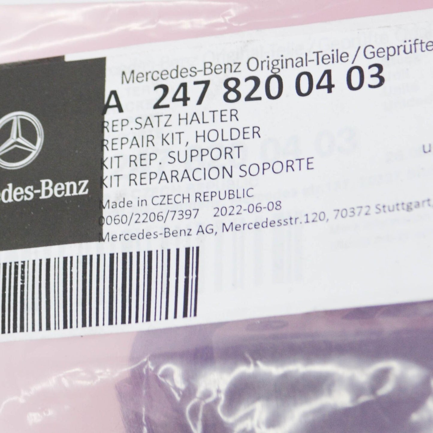 NEW MB GLB X247 FRONT RIGHT HEADLAMP BRACKET REPAIR KIT A2478200403 ORIGINAL