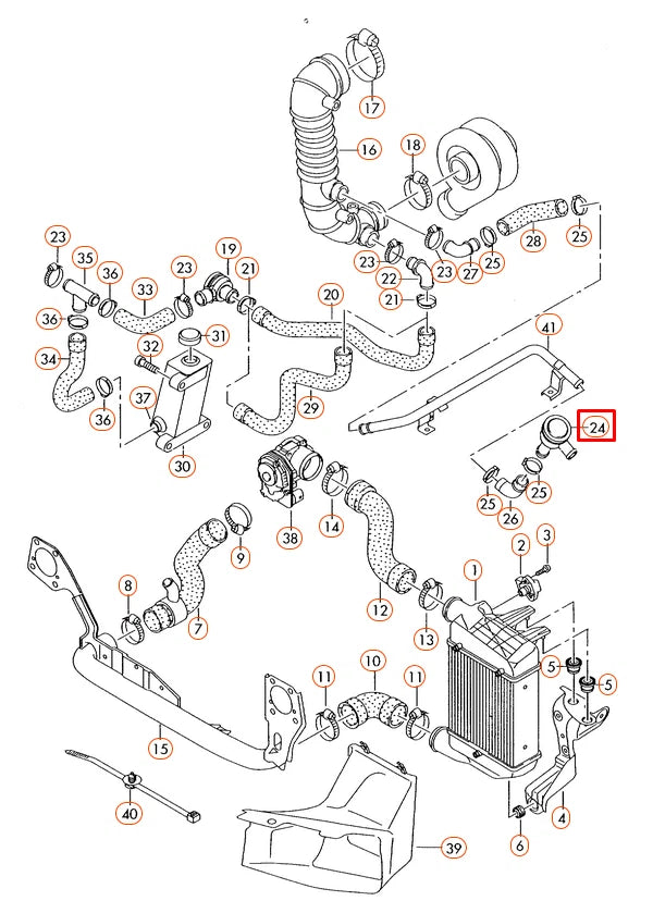 NEW AUDI A4 B7 PRESSURE RELIEF VALVE 1.8 PETROL 06A129101D 2007 ORIGINAL