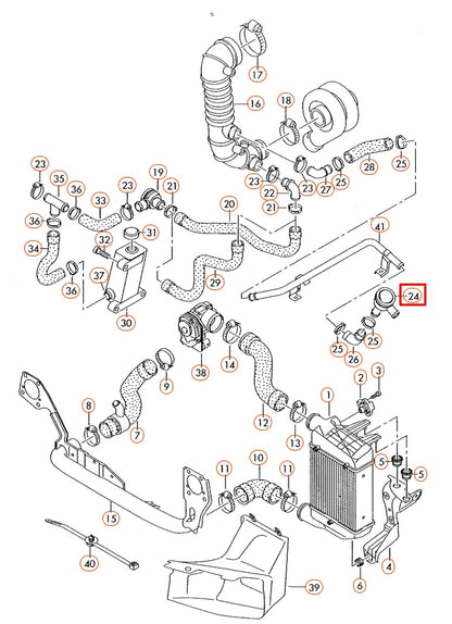 NEW AUDI A4 B7 PRESSURE RELIEF VALVE 1.8 PETROL 06A129101D 2007 ORIGINAL