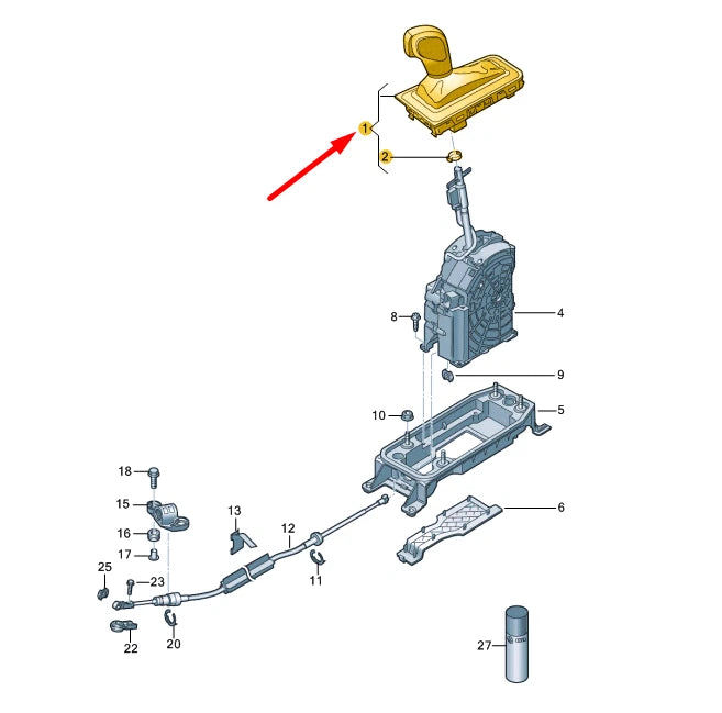NEW VOLKSWAGEN ARTEON 3H7 GEAR SHIFT LEATHER COVER RHD 3G2713203SUMF ORIGINAL