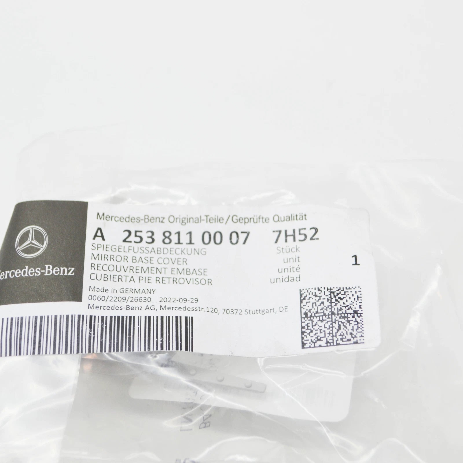 NEW MERCEDES-BENZ GLC C253 INTERIOR MIRROR BASE COVER A25381100077H52 ORIGINAL