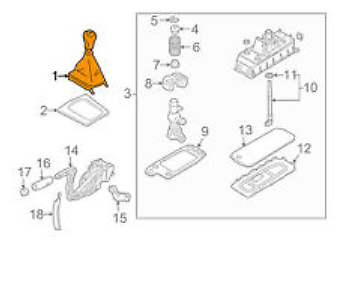 new audi a3 8v1 6 manual gear knob shift 8v0863278gjaj original
