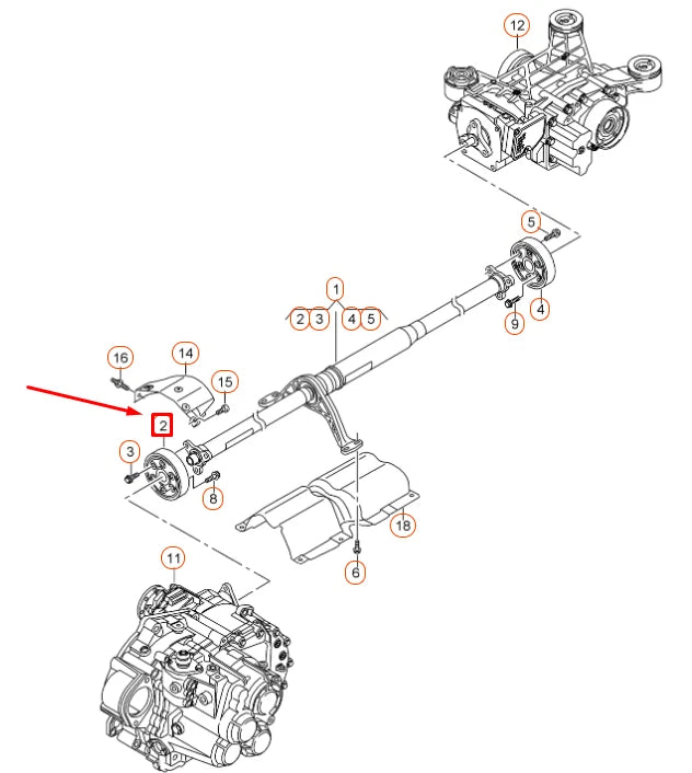 NEW AUDI A3 8V REAR CARDAN SHAFT FRONT FLEXIBLE DISC 5Q0521127 ORIGINAL
