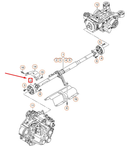 NEW AUDI A3 8V REAR CARDAN SHAFT FRONT FLEXIBLE DISC 5Q0521127 ORIGINAL