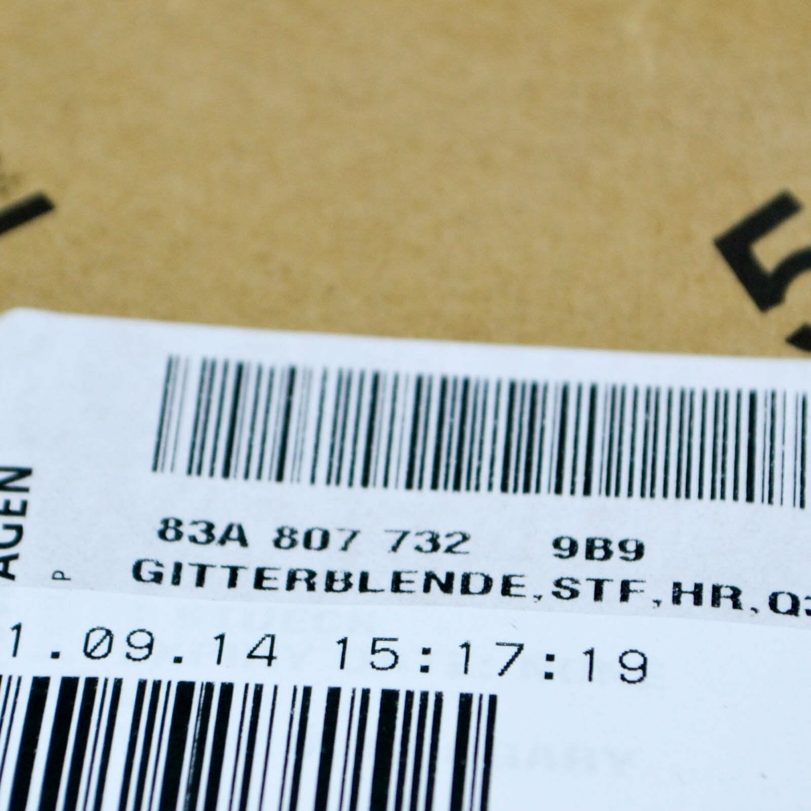 NEW AUDI Q3 SQ3 F3 REAR RIGHT BUMPER COVER TRIM 83A8077329B9 ORIGINAL