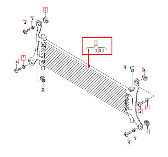 new audi q7 4l right additional cooler 7l6121212b original