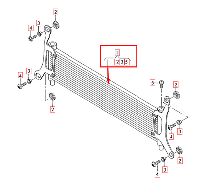 new audi q7 4l right additional cooler 7l6121212b original