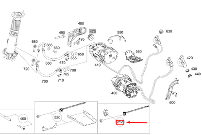 new mb gle w167 rear hydraulic pump holder parts kit a1673203904 original