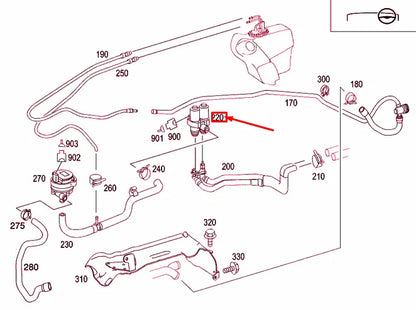 NEW MERCEDES-BENZ SLK R171 HVAC HEATER CONTROL VALVE A0048302084 ORIGINAL