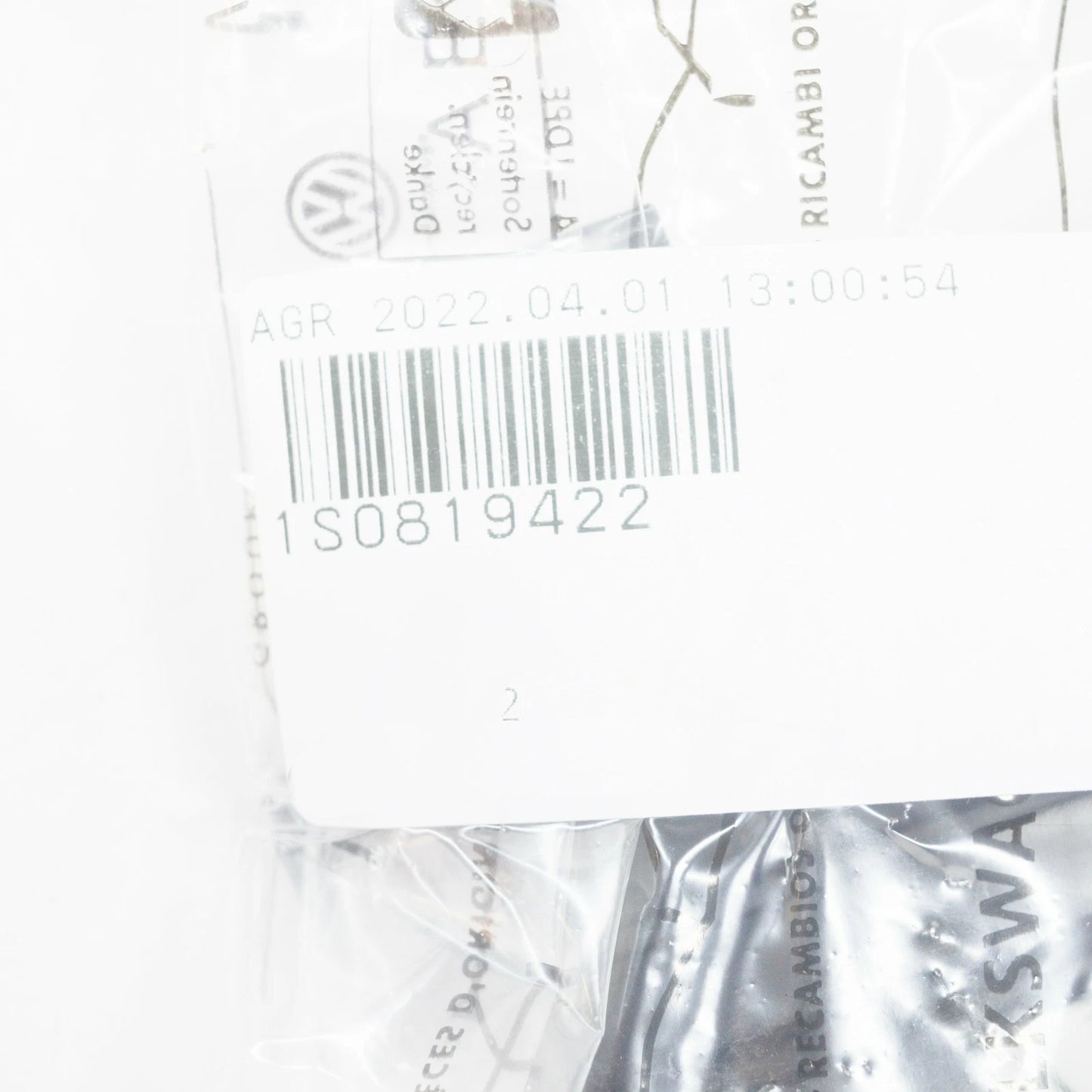 NEW VOLKSWAGEN UP POLLEN FILTER COVER 1S0819422 ORIGINAL