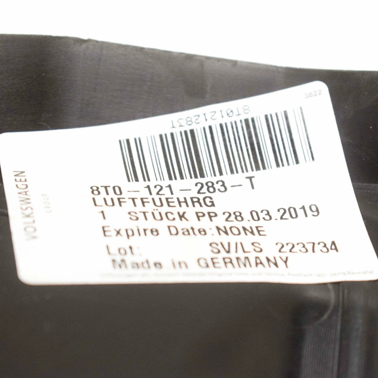 NEW AUDI A5 8T S5 RADIATOR LEFT SIDE GUIDE 8T0121283T 2012 ORIGINAL