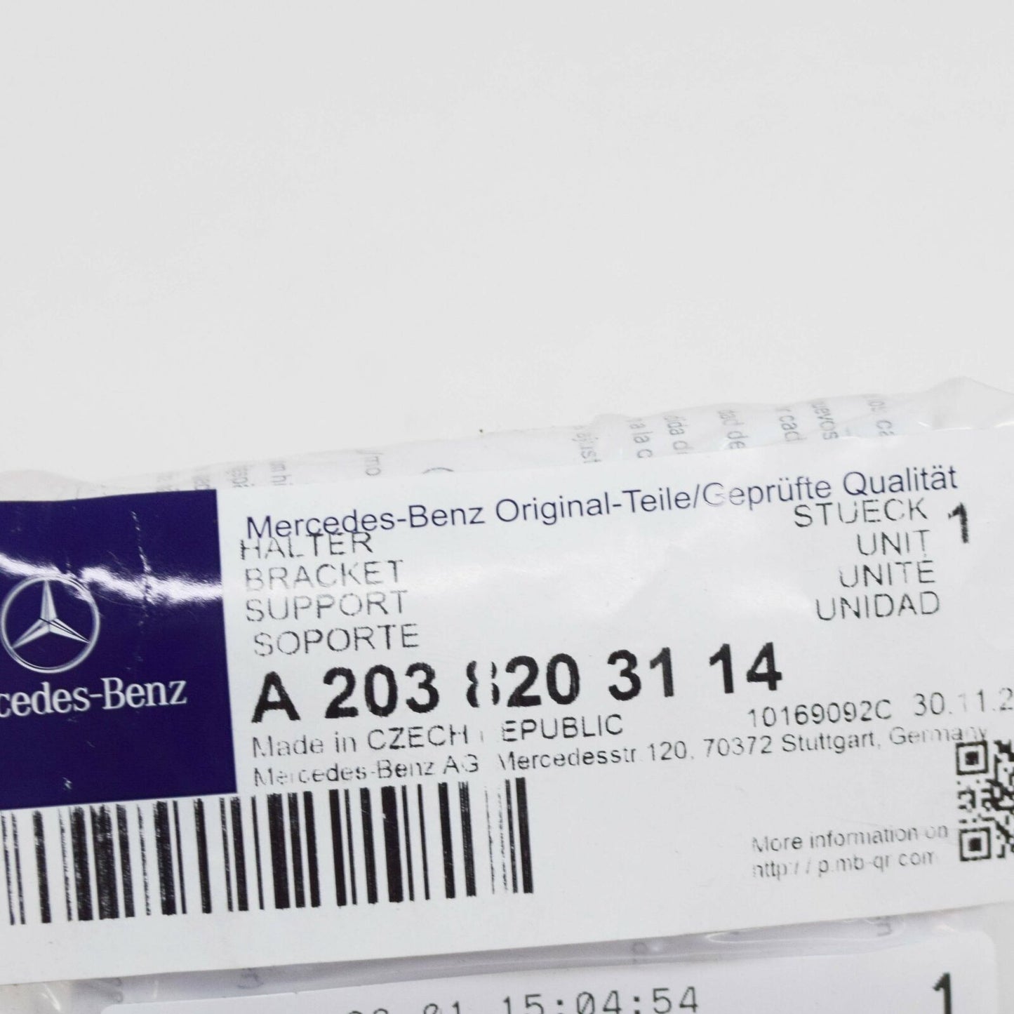 NEW MB C W203 FRONT LEFT HEADLIGHT REPAIR BRACKET KIT A2038203114 ORIGINAL