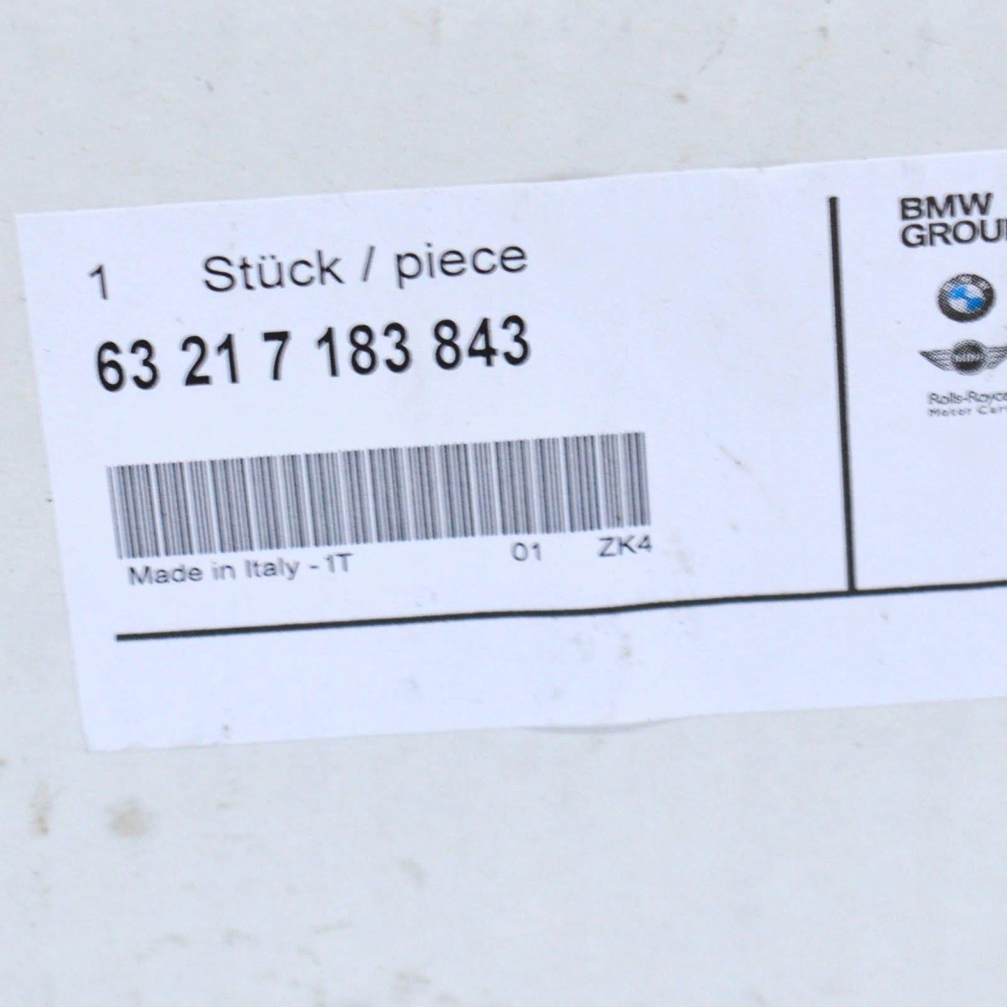 NEW BMW 3 E91 REAR LEFT TAIL LIGHT SOCKET BULB 63217183843 ORIGINAL