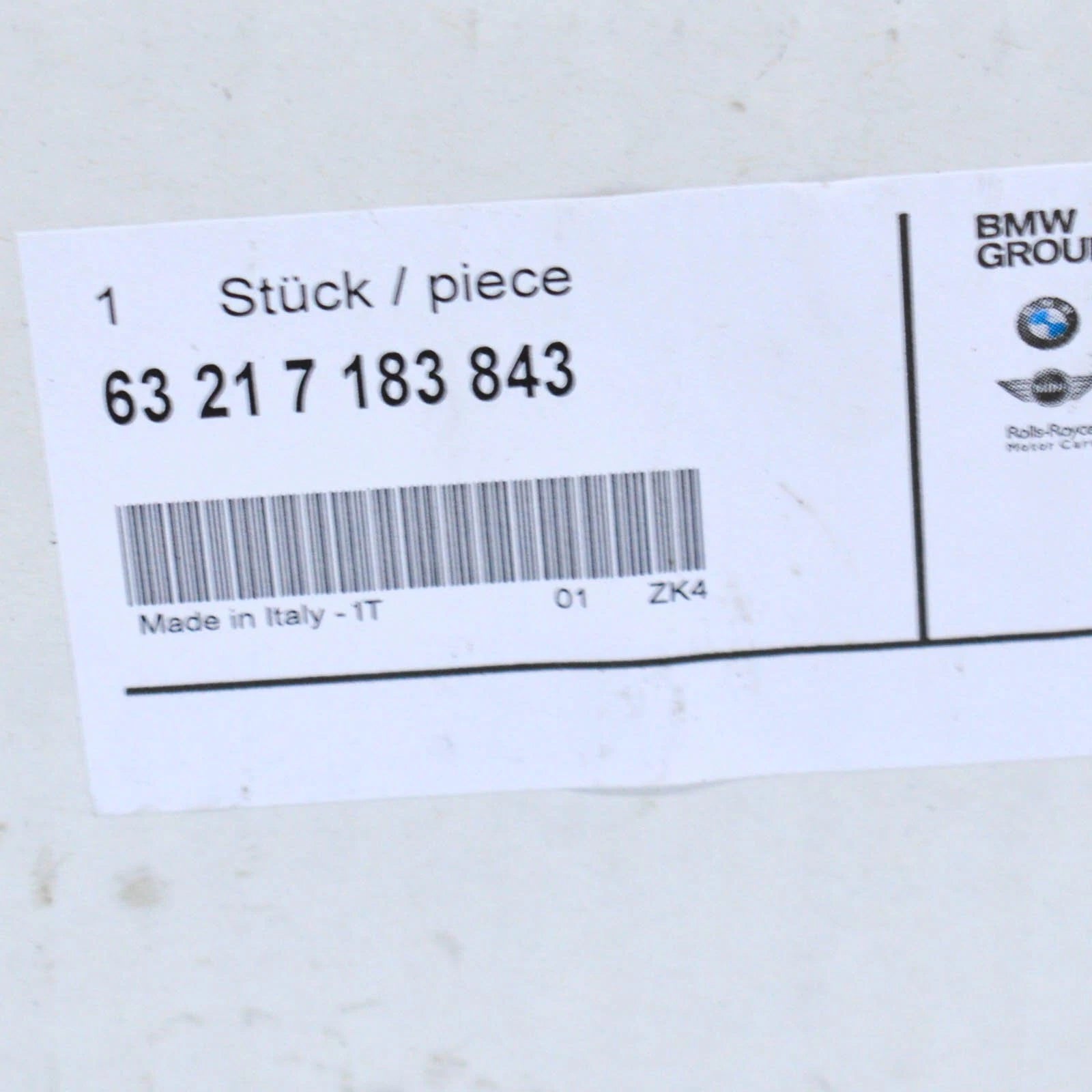 NEW BMW 3 E91 REAR LEFT TAIL LIGHT SOCKET BULB 63217183843 ORIGINAL
