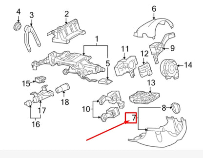 NEW AUDI A3 8P STEERING COLUMN LOWER COVER 8P0953512C6PS