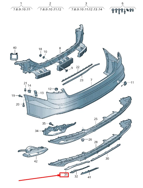 NEW AUDI A5 F5 REAR LEFT BUMPER TRIM BLACK-GLOSSY 8W6853555 T94 8W6853555T94