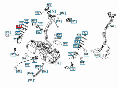 NEW MERCEDES BENZ C W204 FUEL SYSTEM CLOSING COVER A2044700438 ORIGINAL