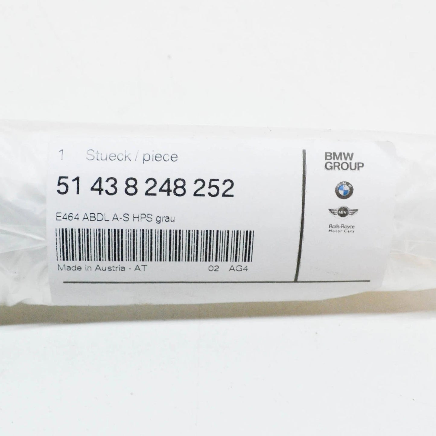 NEW BMW 3 E46 INNER INSERT FOR A PILLAR TRIM PANEL 51438248252 8248252 ORIGINAL