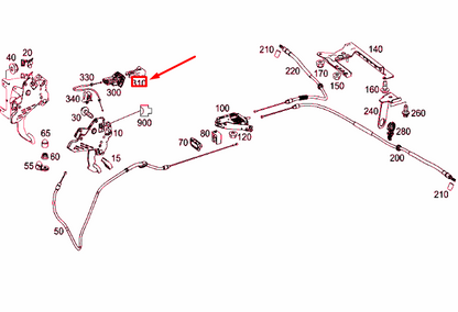 NEW MERCEDES-BENZ VITO W447 PARKING BRAKE RELEASE HANDLE A44742701209051