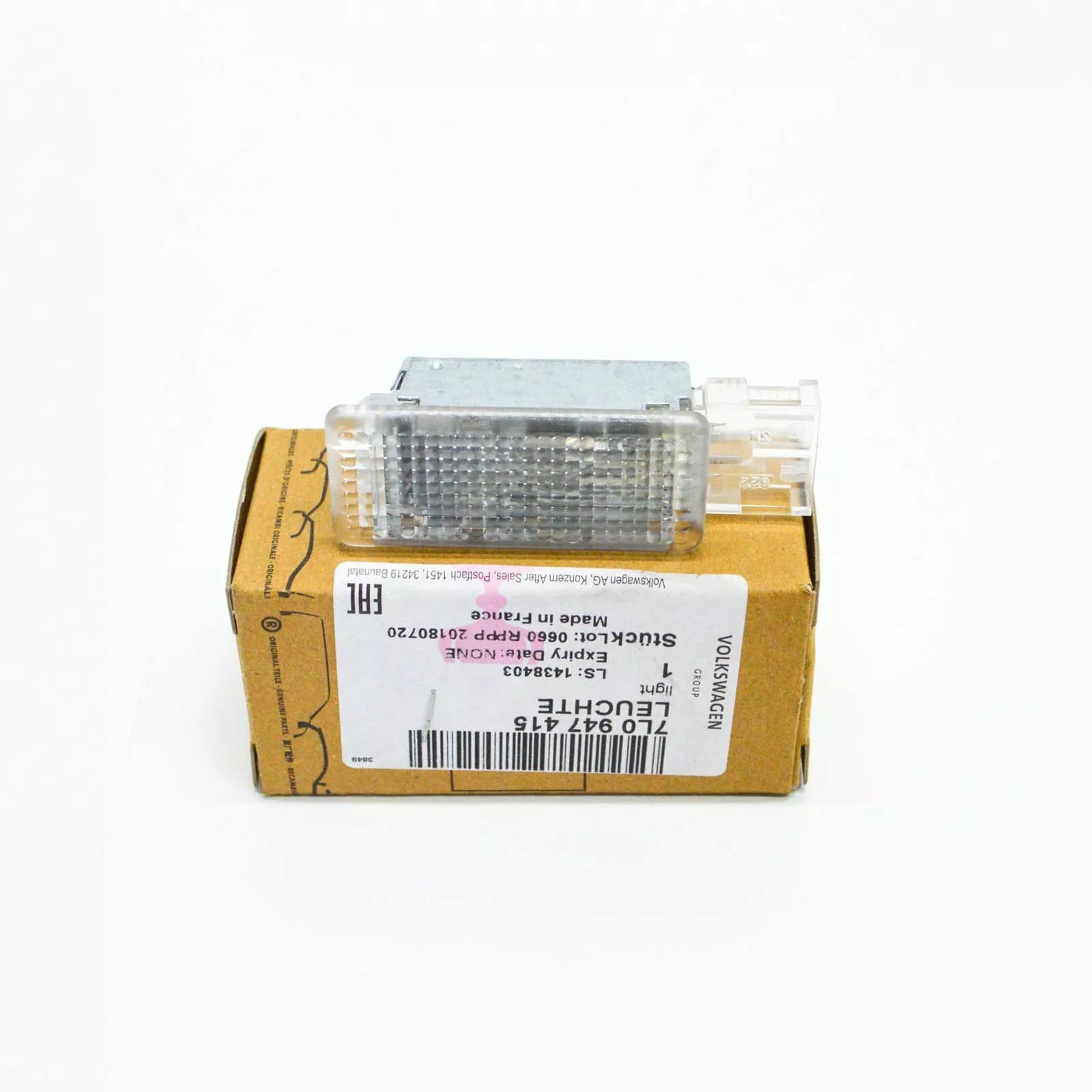 NEW VOLKSWAGEN TOUAREG 7L INTERIOR GLOVE BOX LIGHT 7L0947415 ORIGINAL