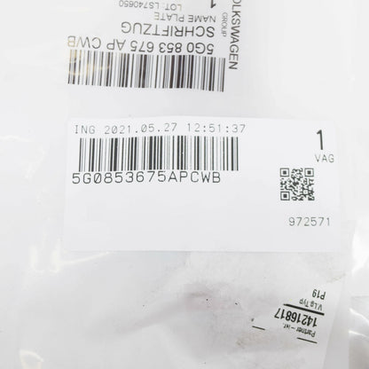 NEW VW GOLF MK7 REAR TRUNK BOOT EMBLEM BADGE LOGO 5G0853675APCWB