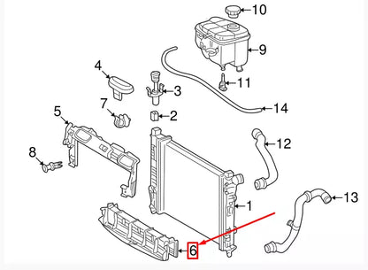 NEW MERCEDES-BENZ C-CLASS W203 LOWER RADIATOR AIR BAFFLE A2035053630