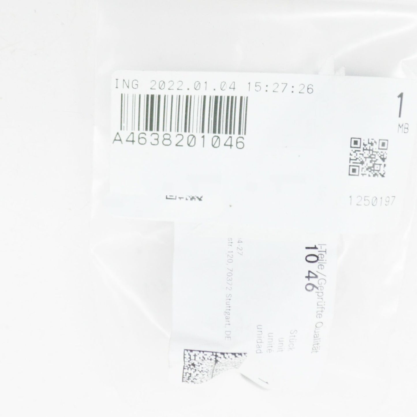 NEW MERCEDES-BENZ G W463 FRONT LIGHT BEARING A4638201046 ORIGINAL