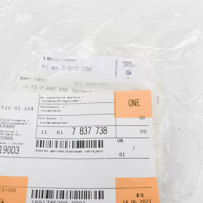 NEW BMW E90 E92 E93 ENGINE COVER M EMBLEM BADGE 7837738 11617837738 ORIGINAL