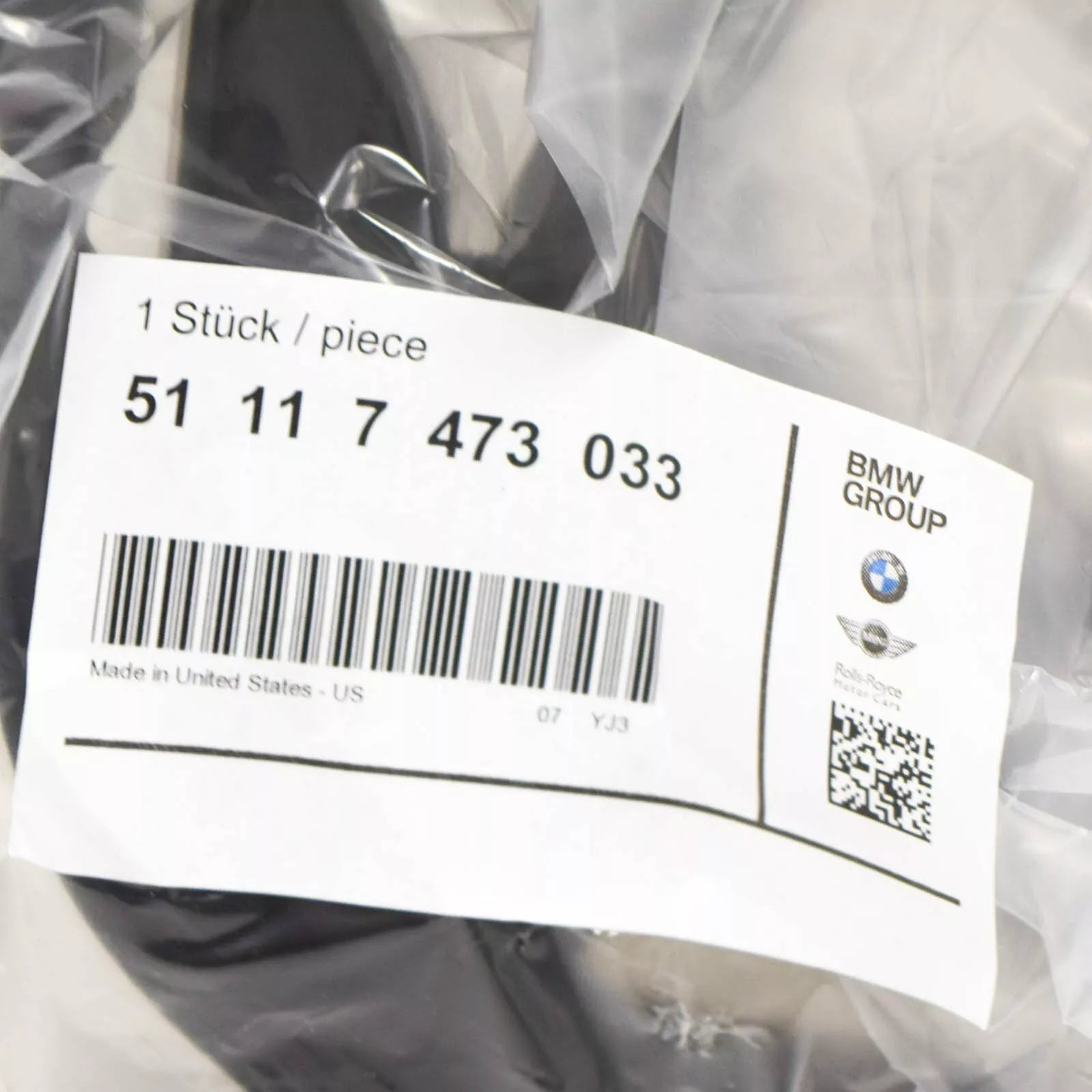 NEW BMW X7 G07 FRONT LEFT BUMPER GRILLE OPEN 51117473033 ORIGINAL