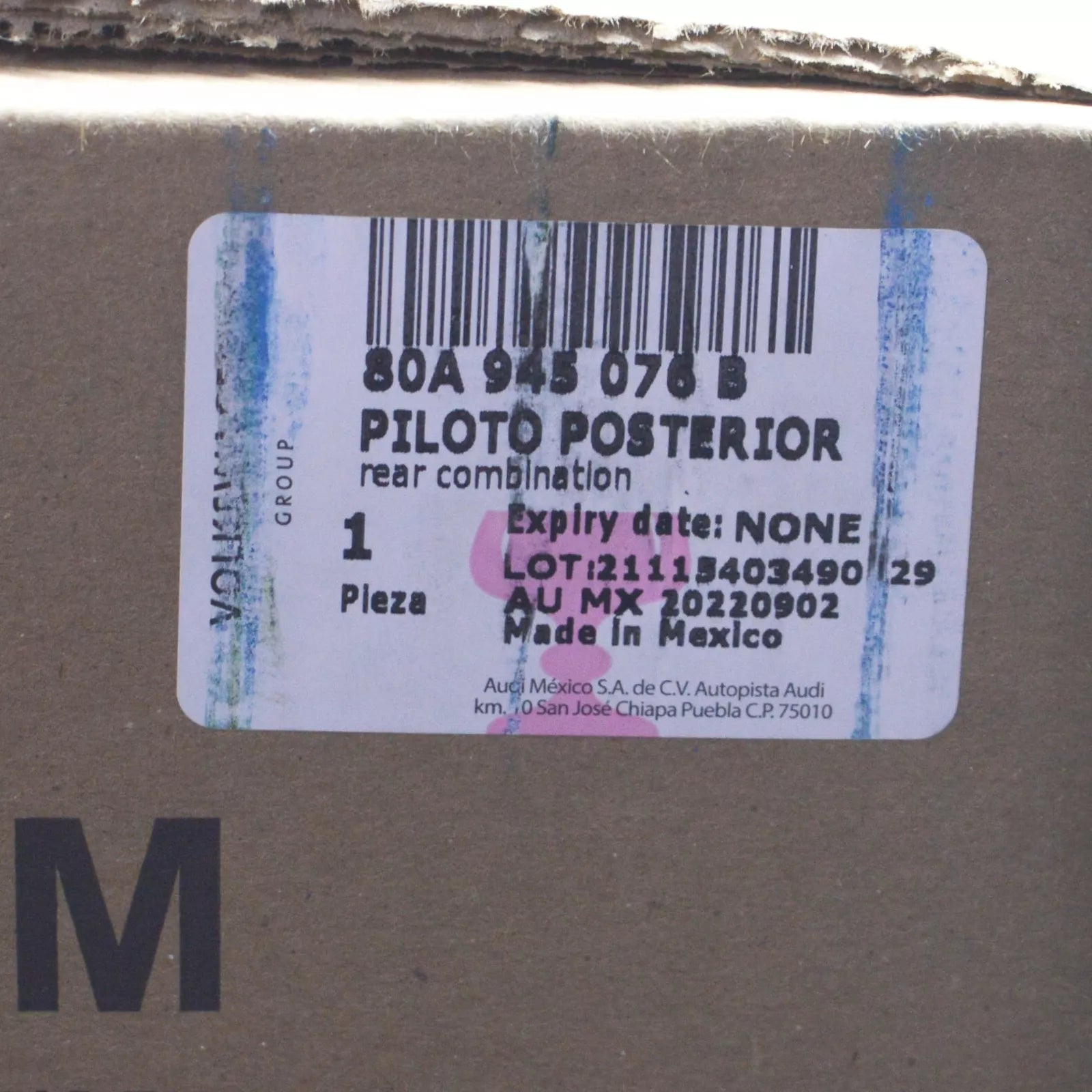 NEW AUDI Q5 FY 80A SPORTBACK REAR RIGHT TAILLIGHT 80A945076B ORIGINAL