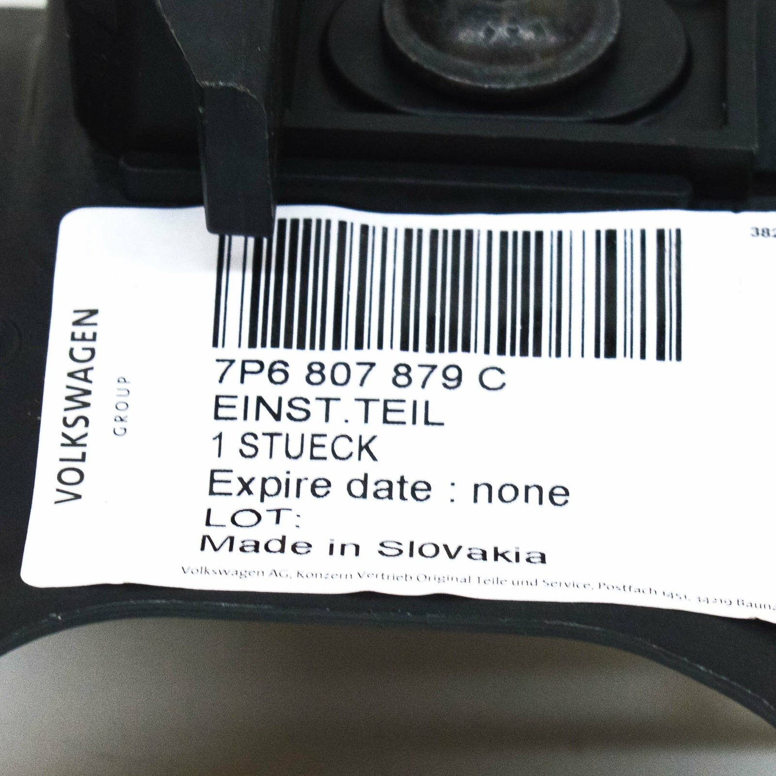 NEW VOLKSWAGEN TOUAREG 7P FRONT BUMPER LEFT ADJUSTMENT PART 7P6807879C ORIGINAL