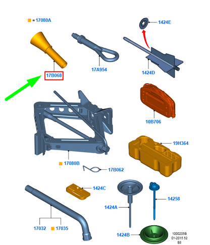 new ford focus mk3 c346 funnel 1681668 7g91-17b068-f1c original
