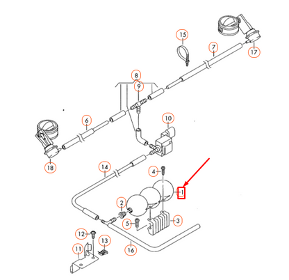 new audi r8 42 vacuum reservoir 420131541 original