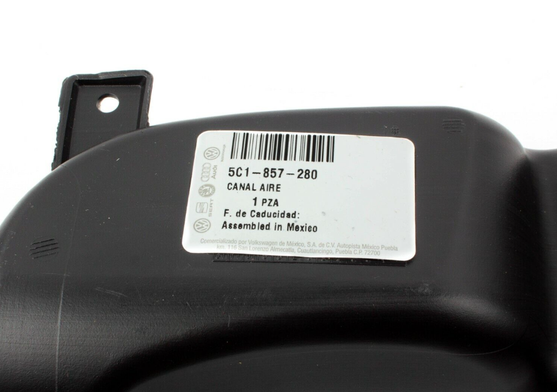 new vw beetle 5c left side instrument panel air duct 5c1857280 original