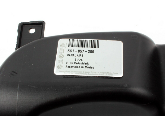 new vw beetle 5c left side instrument panel air duct 5c1857280 original