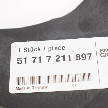 NEW BMW 5 F10 LEFT BULKHEAD SOUNPROOFING PIECE 51717211897 7211897 ORIGINAL
