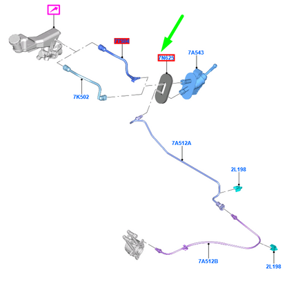 new ford c-max energi mk2 rear door outer handle kit 1814883 original