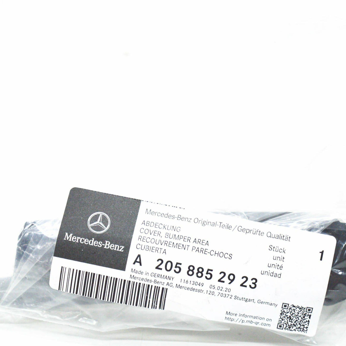 NEW MERCEDES-BENZ C W205 REAR BUMPER LEFT FILLER COVER A2058852923 ORIGINAL