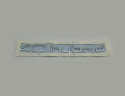 new audi a6 avant c7 rear boot trunk badge '40 hybrid' 4h0853744d2zz original