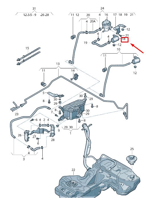 NEW AUDI A8 4N AIR FILTER 8R0906621J ORIGINAL