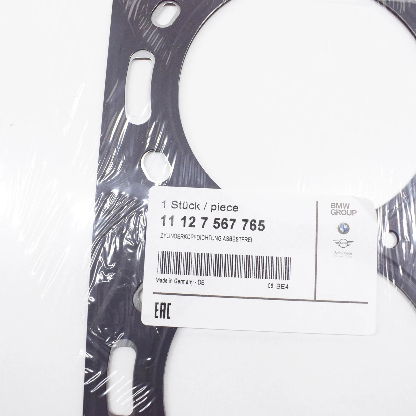 NEW BMW 5 GT F07 ENGINE CYLINDER HEAD COVER GASKET 11127567765 ORIGINAL