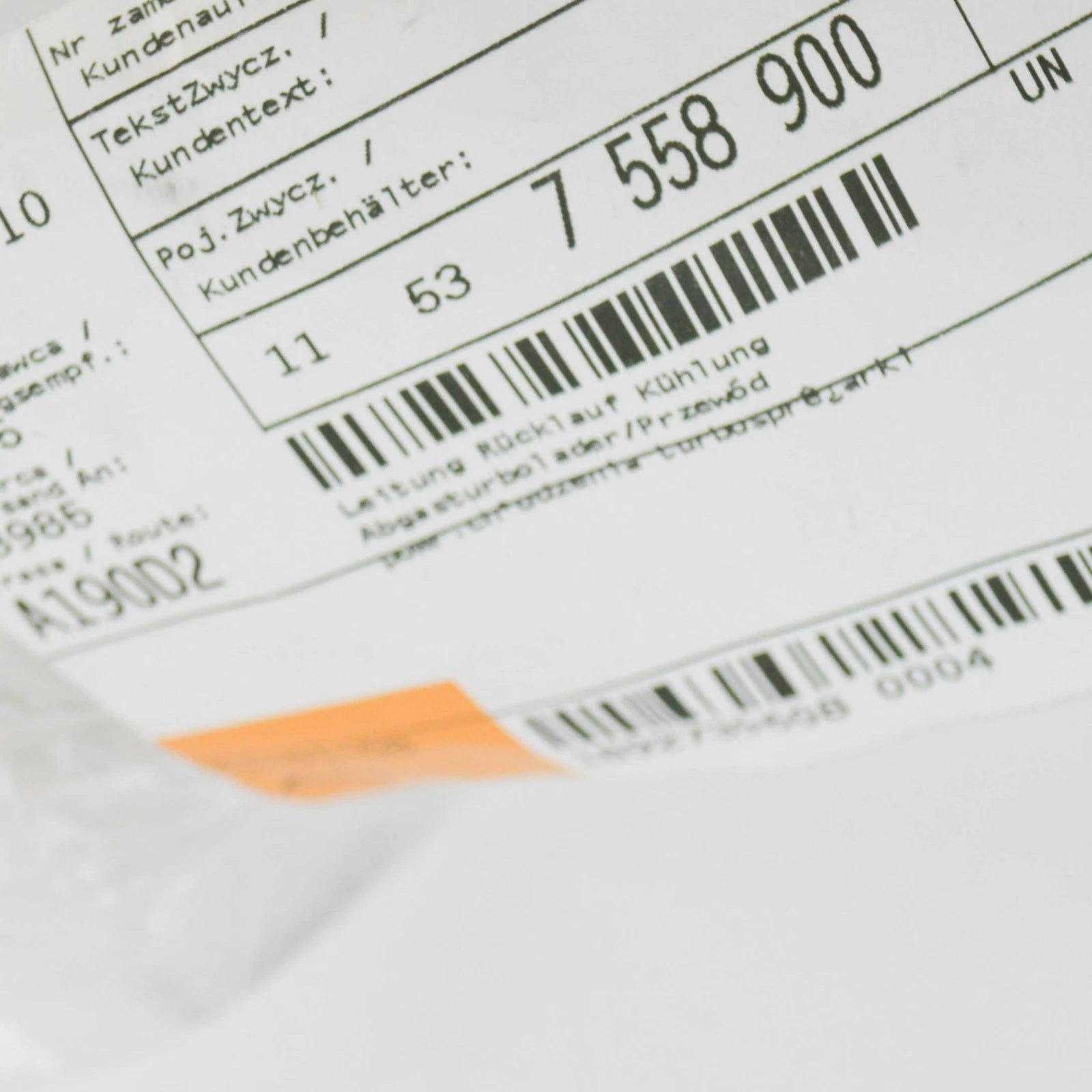 NEW BMW 3 E90 TURBOCHARGER COOLANT RETURN LINE 11537558900 7558900 ORIGINAL