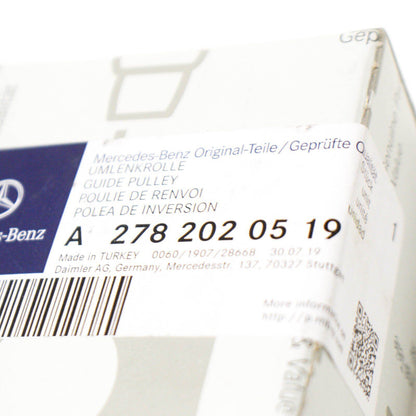 NEW MERCEDES BENZ ML W166 V RIBBED BELT GUIDE PULLEY A2782020519 ORIGINAL