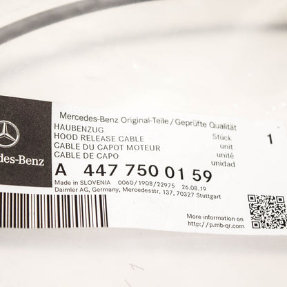 NEW MERCEDES-BENZ VITO W447 ENGINE HOOD CONTROL CABLE LHD A4477500159 ORIGINAL