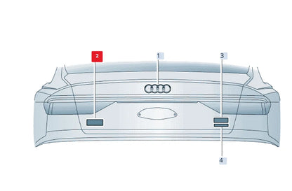 NEW AUDI Q8 4MN REAR TRUNK BOOTLID BADGE SQ8 4M88537352ZZ