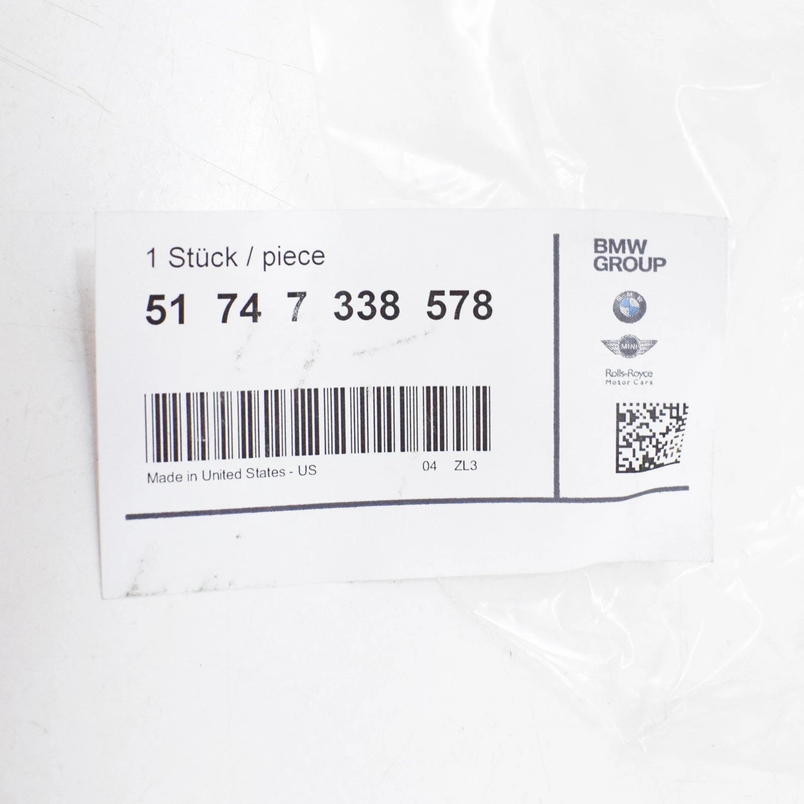 NEW BMW X3 F25 RADIATOR RIGHT AIR DUCT 51747338578 7338578 2015 ORIGINAL